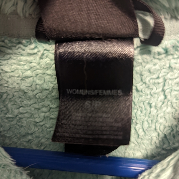 The North Face Women's Full Zip Fuzzy Fleece Coat Jacket Liner in Small - teal - Picture 3 of 3